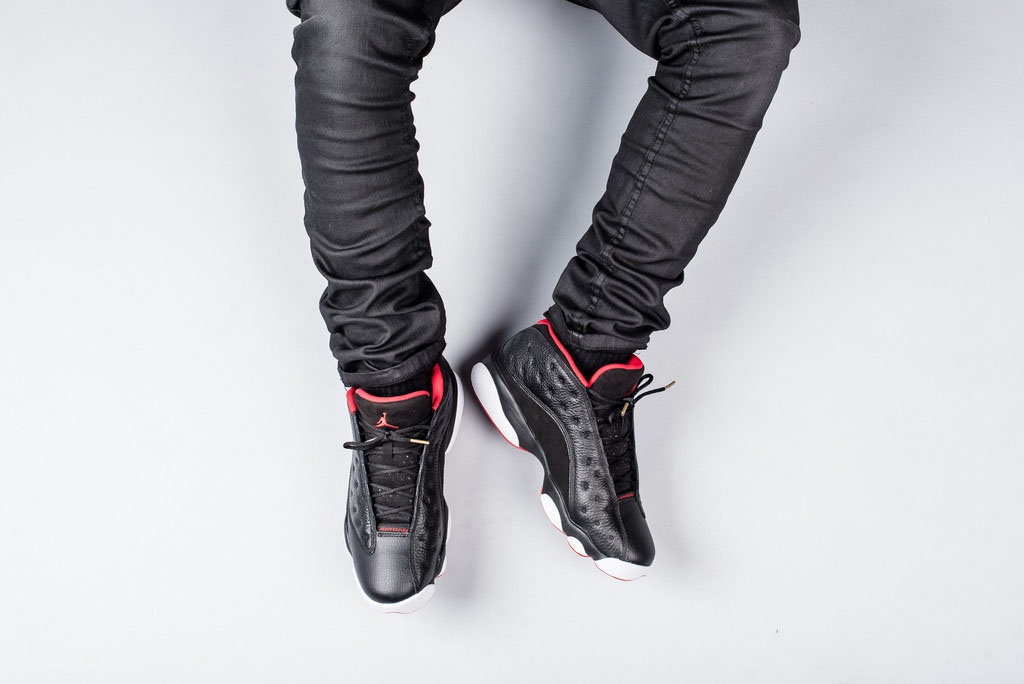 jordan 13 dirty bred on feet