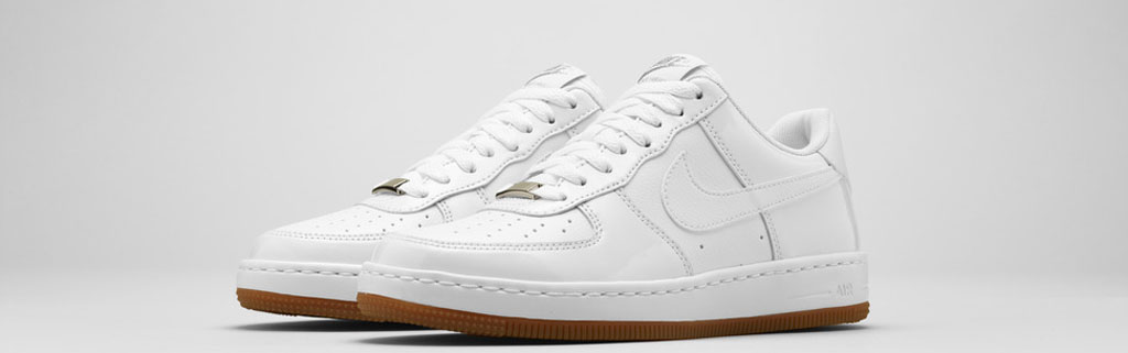 nike air force 1 high white gum sole