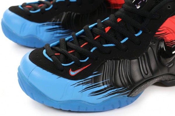 Air Foamposite Pro Spiderman Sneakers in Red