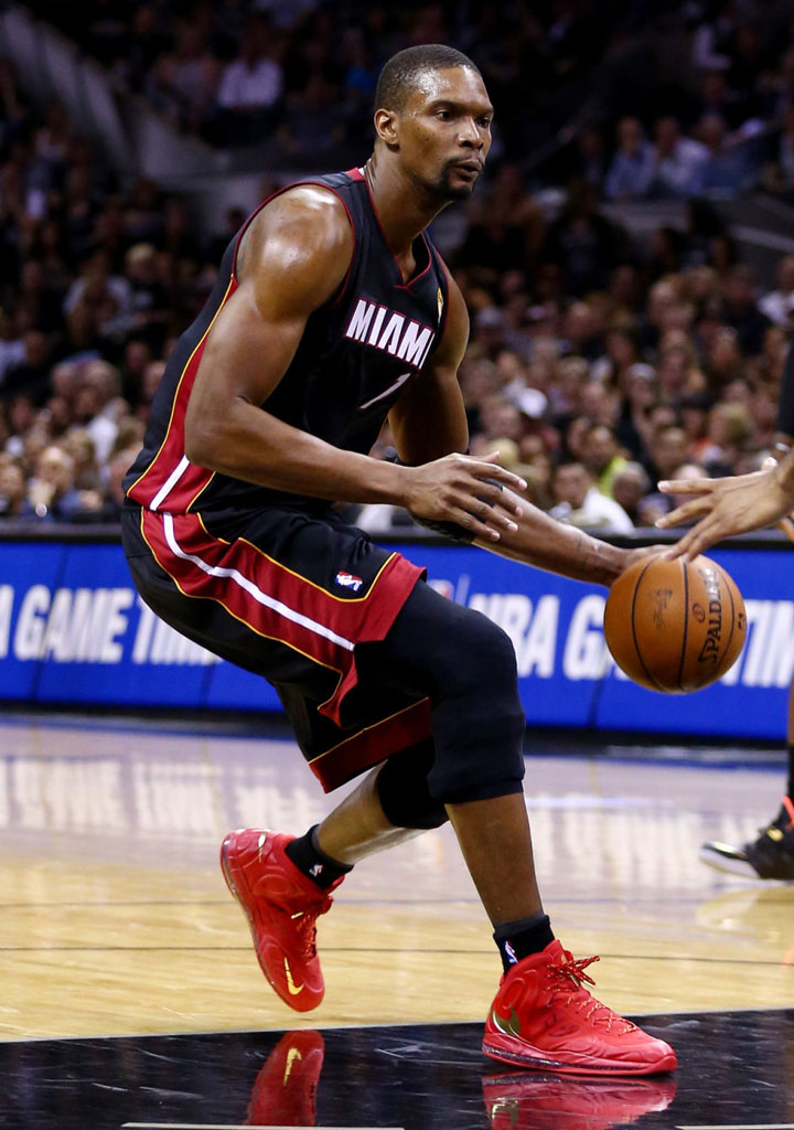 Chris Bosh wearing Nike Air Max Hyperposite PE