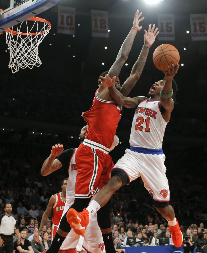 Iman Shumpert wearing adidas Top Ten 2000 2WO 1NE (2)