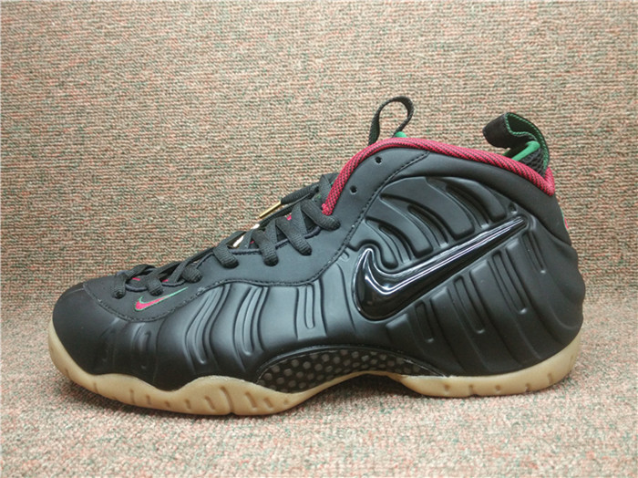 black foamposites size 13