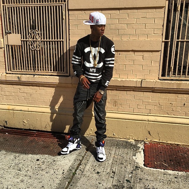 Soulja Boy wearing Reebok Blacktop Battleground