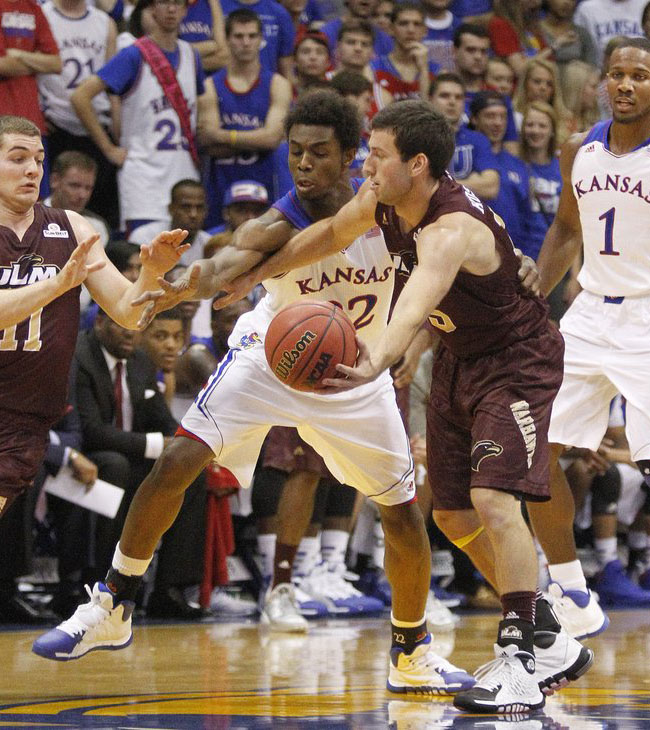 Andrew Wiggins Makes Kansas Debut in adidas Rose 773 2 PE (3)