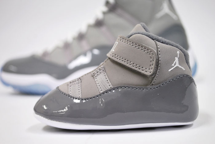 grey jordans for toddlers