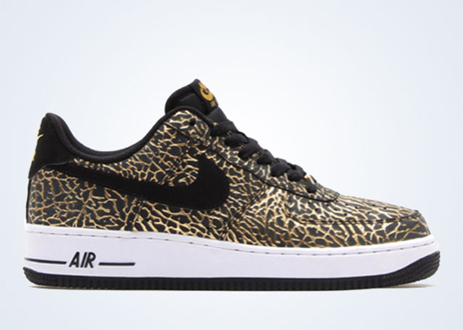 black air force 1 with gold check