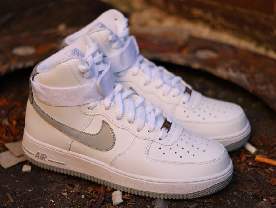 white air force 1 reflective