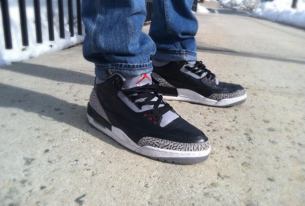 Spotlight: Forum Staff Weekly WDYWT? - 2.28.14 - KickZisFresH wearing Air Jordan 3 Retro Black Cement