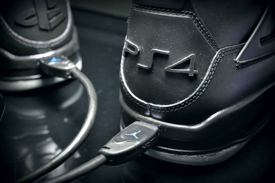 Playstation Air Jordan IV 4 by FreakerSneaks (4)