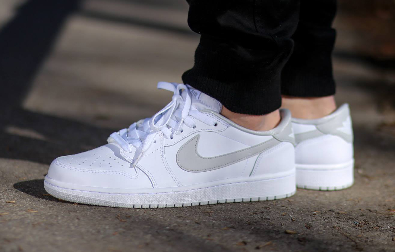 jordan 1 all white low cut