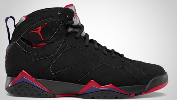 purple and red jordans