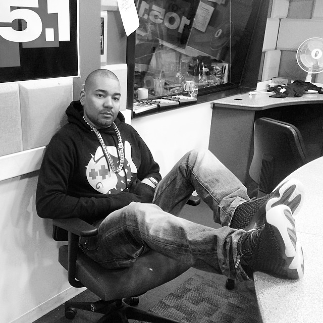 DJ Envy wearing Jordan Future Glow