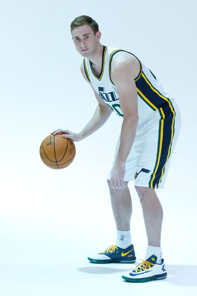 Gordon Hayward wearing NIKEiD KD VI 6