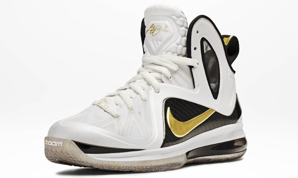 Nike LeBron 9 Elite Home White Black Gold 516958-100 (7)