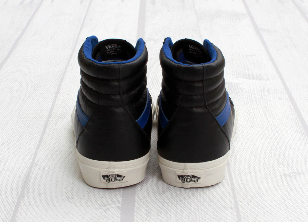 sk8 hi blue and black