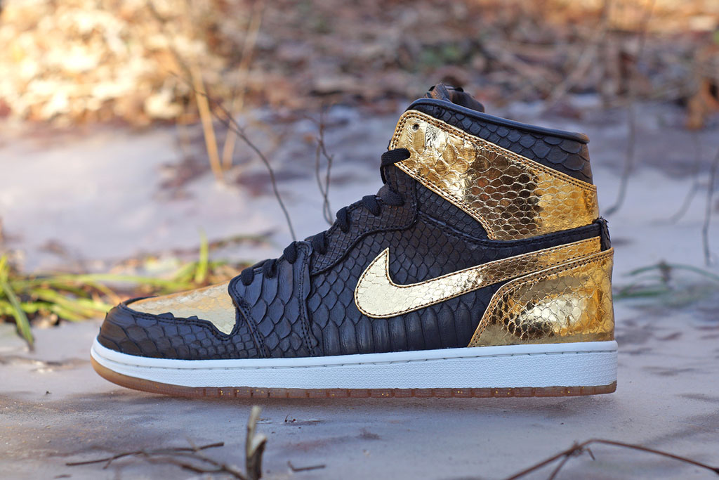 Air Jordan 1 'NYE' Python by JBF Customs for Marcus Jordan (1)