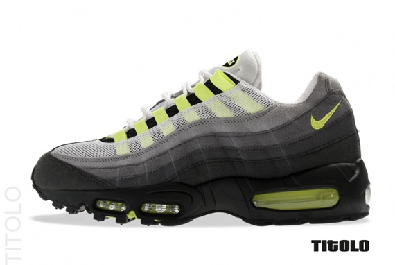 nike air max 95 yellow and black