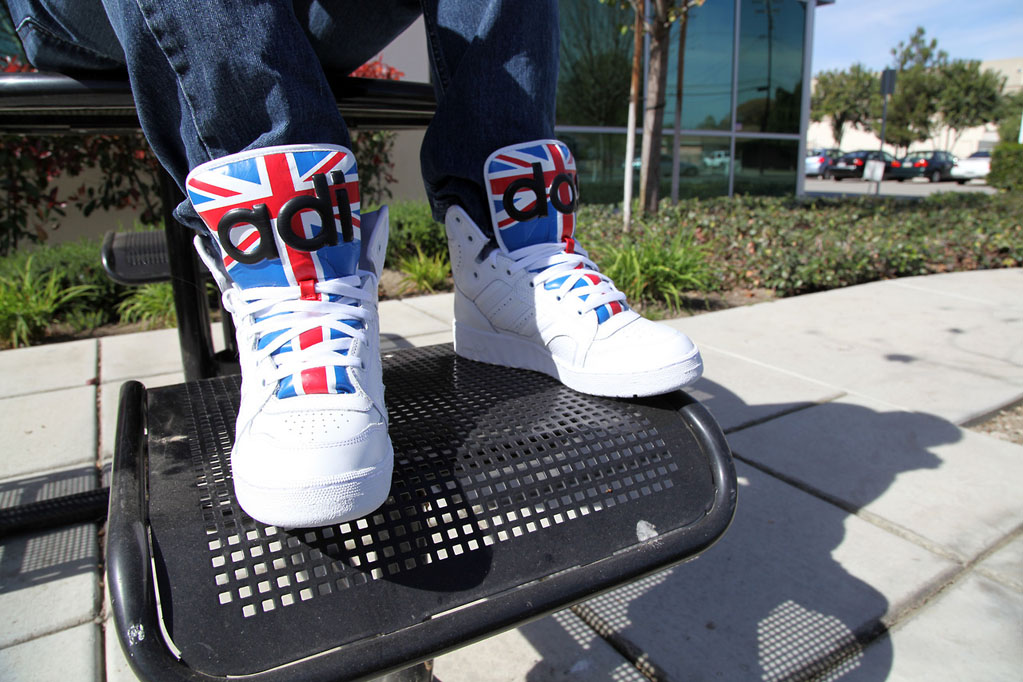 adidas union jack sliders