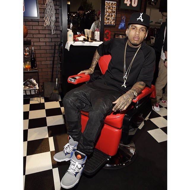 Kid Ink wearing Reebok Pump Omni Zone