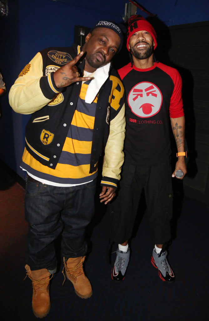 Redman wearing Nike Air Max 1 Pure Platinum; Smoke DZA wearing Timberland 6-Inch Boots