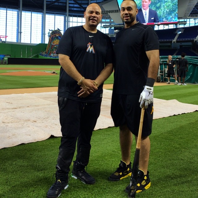 Pedro Alvarez wearing Air Jordan IV 4 Lightning