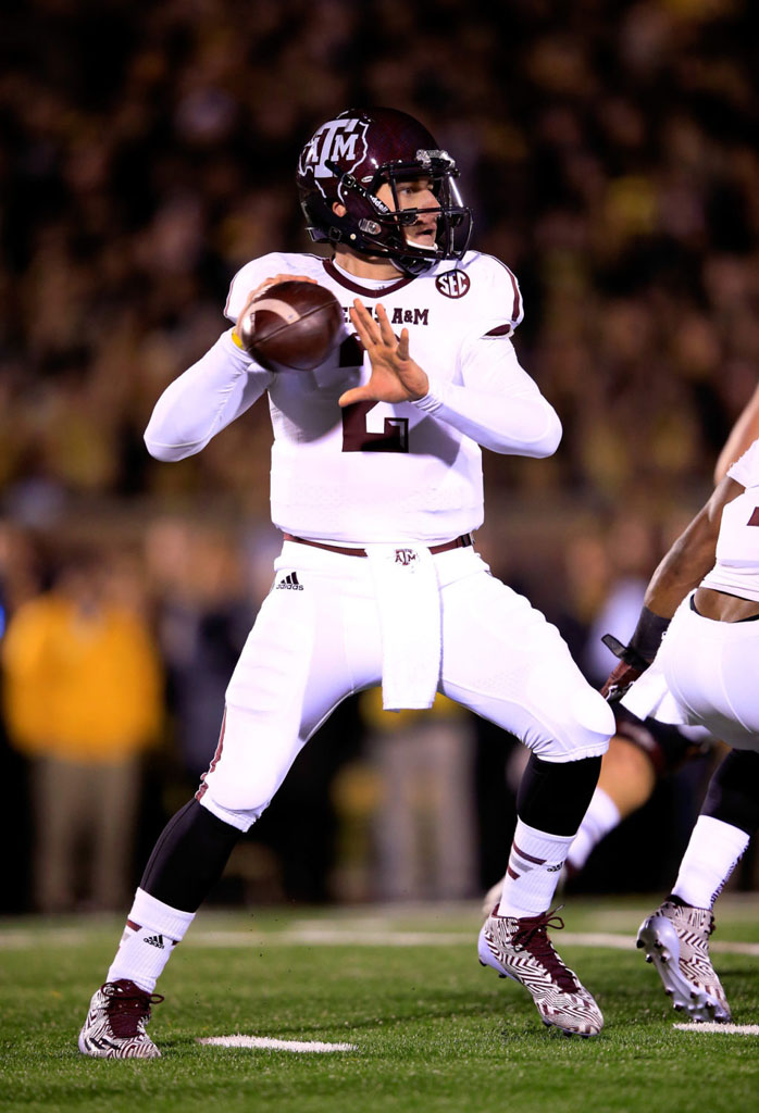 Johnny Manziel wearing adidas adizero 5-Star 3.0 Camouflage (1)