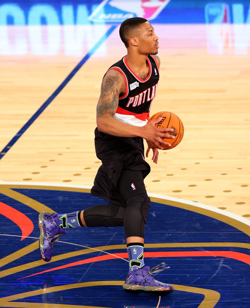 Damian Lillard wearing adidas Crazy 1 All-Star