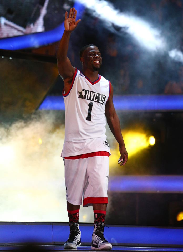 Kevin Hart wearing Nike Kobe IX 9 Elite BHM