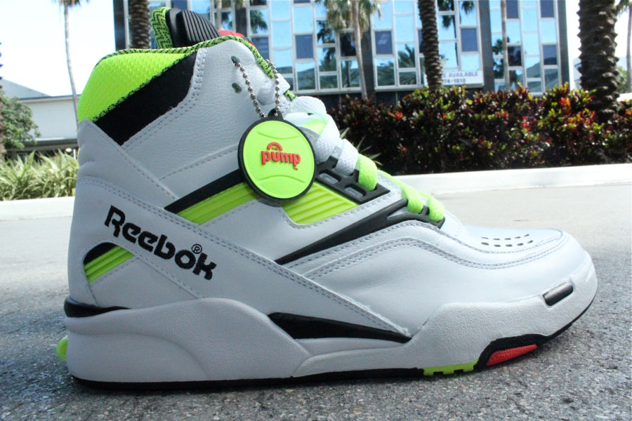 reebok pump white yellow