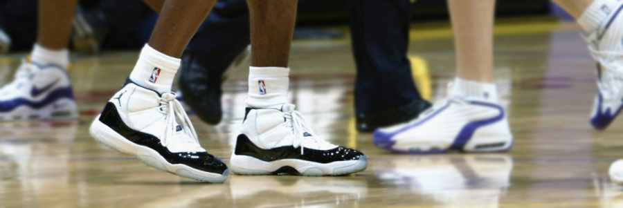 Kobe Bryant Wears Concord Air Jordan XI 