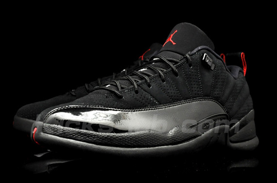 jordan 12 low black patent