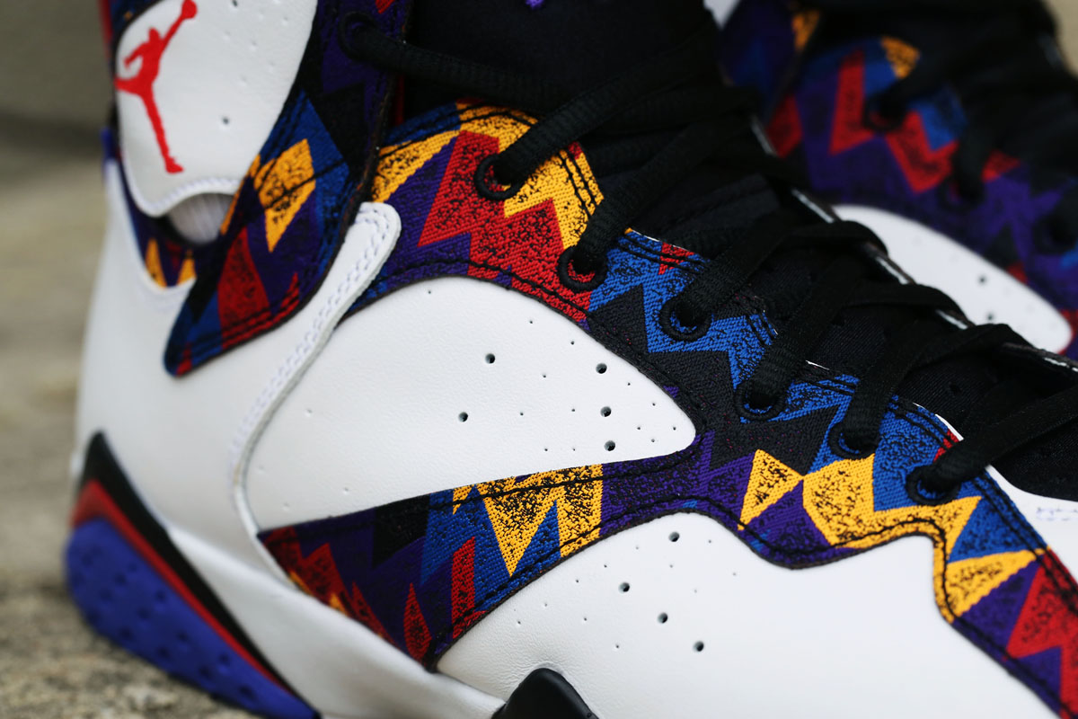 jordan 7 nothing but net on feet