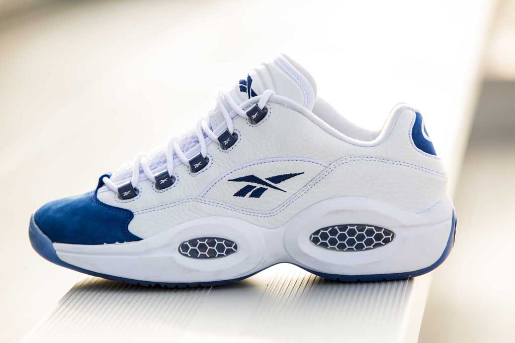 reebok question low white blue