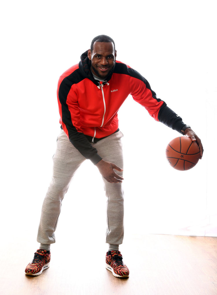 LeBron James wearing London Underground x Nike Air Max Roundel