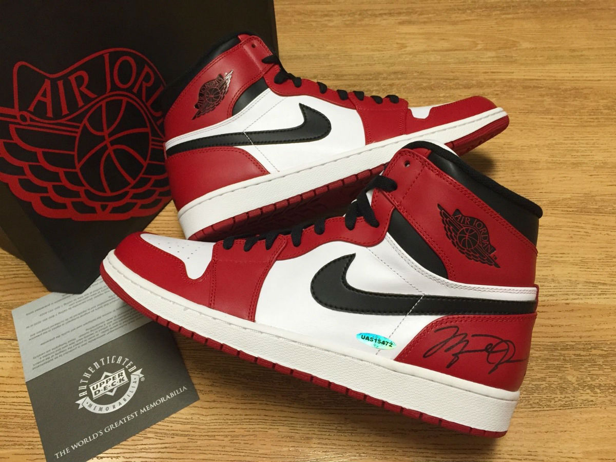 michael jordan autographed sneakers