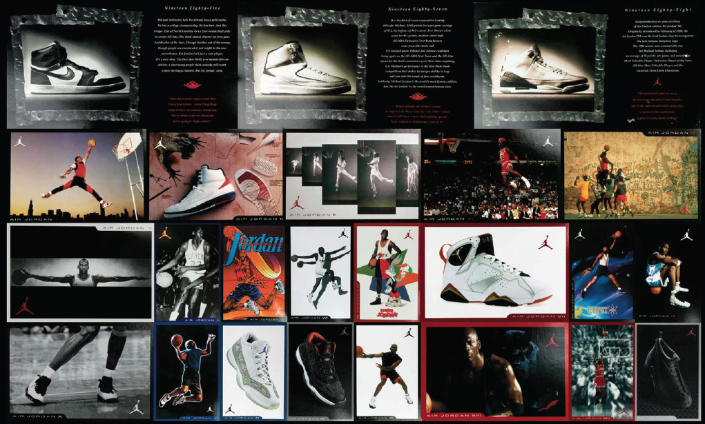 air jordan shoe card