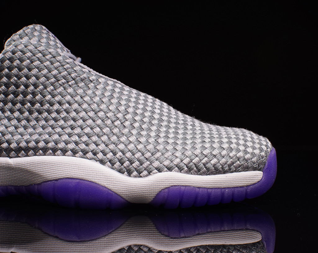Grey and Purple Cover This Girls Jordan Future Low | Sole Collector