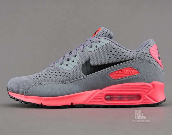 Nike Air Max 90 PRM CMFT EM - Cool Grey / Black / Atomic Red | Sole ...