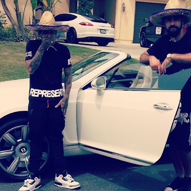 Kid Ink wearing Air Jordan III 3 Infrared 23