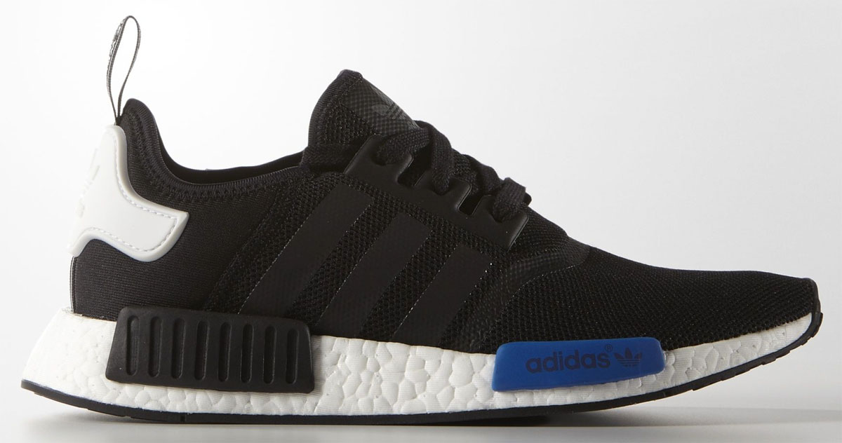 blue and black nmds