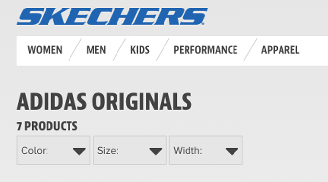 adidas vs skechers size