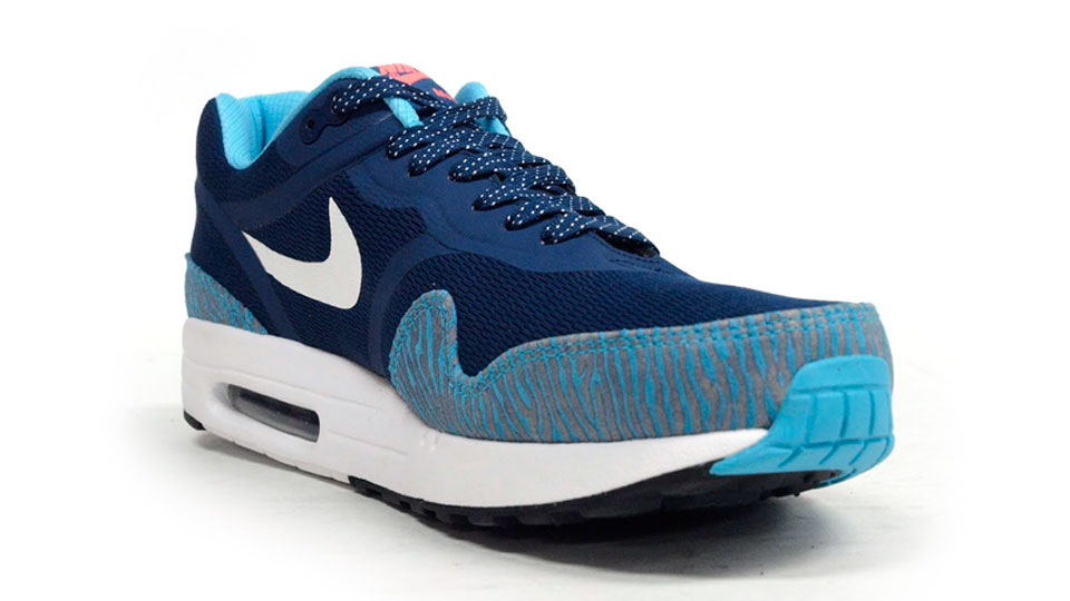 nike air max 1 premium tape zebra in brave blue medial