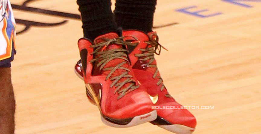Store R alliance LeBron James Wears Nike LeBron 9 P.S. Elite Red Finals PE | Sole Collector
