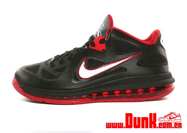 lebron 9 low black red