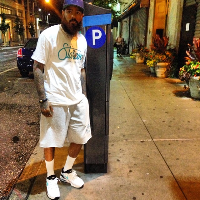 Stalley wearing Nike Air Max 3 Menthol