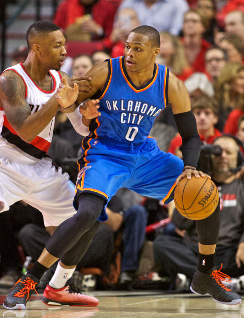 Russell Westbrook wearing Air Jordan XX9 29 Team Orange