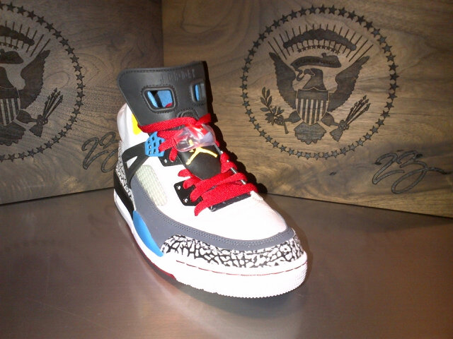 Jordan Spizike Sneakers Shoes President Obama Custom (1)
