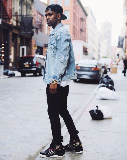 Big Sean wearing Big Sean x adidas Originals Metro Attitude