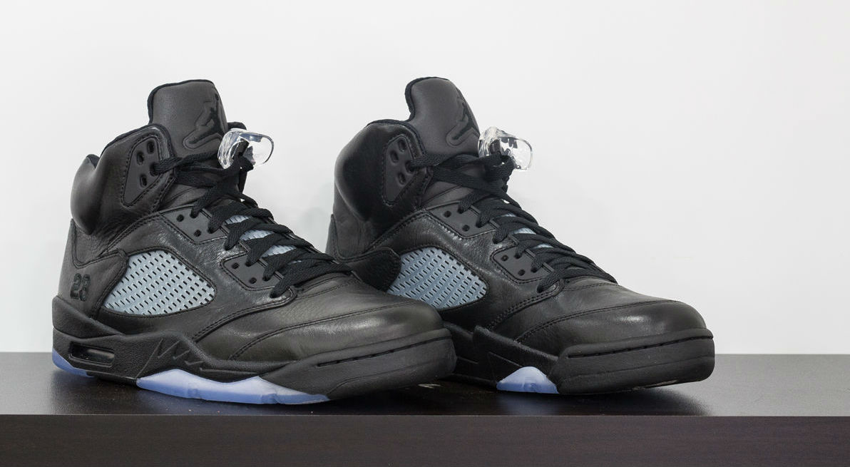 all black retro 5 jordans