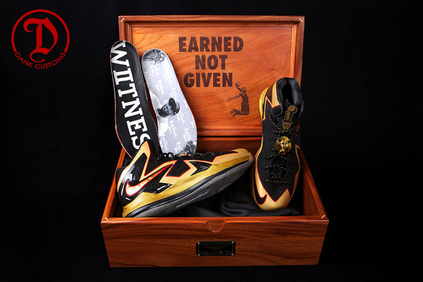 Nike LeBron X PS Elite Championship For LeBron James By Dank Customs (6)